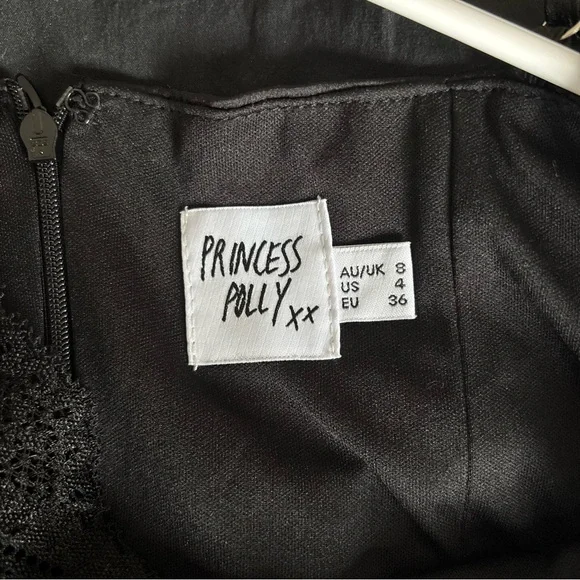 Princess Polly Maple Mae Black Lace Mini Dress - Picture 6 of 6